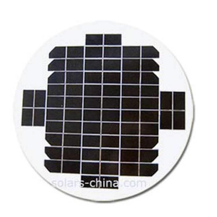 10W round solar panel