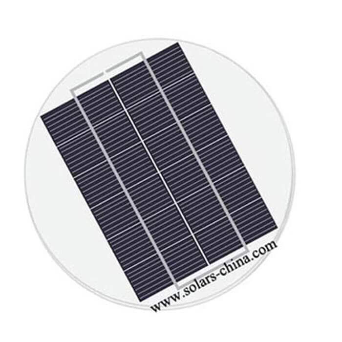 4W round solar panel