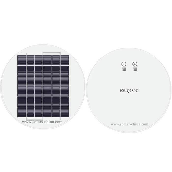 5W pannelli solari rotondi