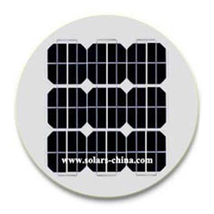 30W round solar panel