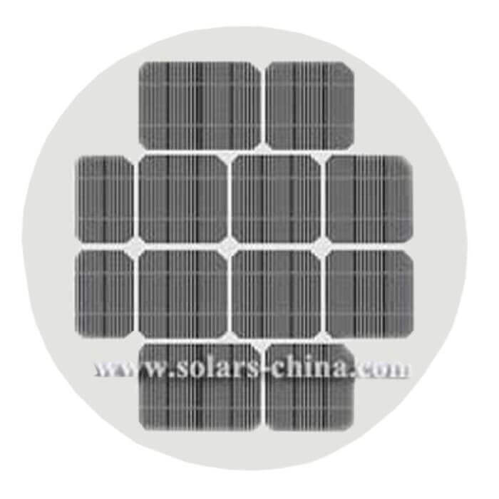 80W round solar panel
