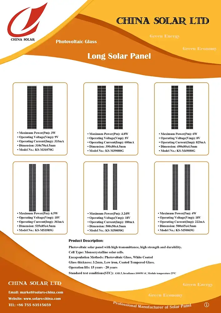 Long Solar Panel
