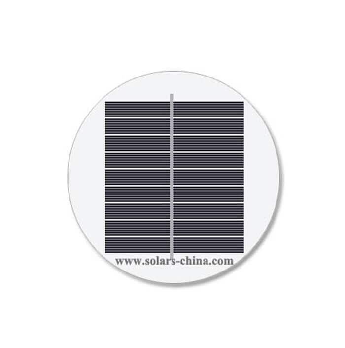 0.6W Painel Solar Redondo