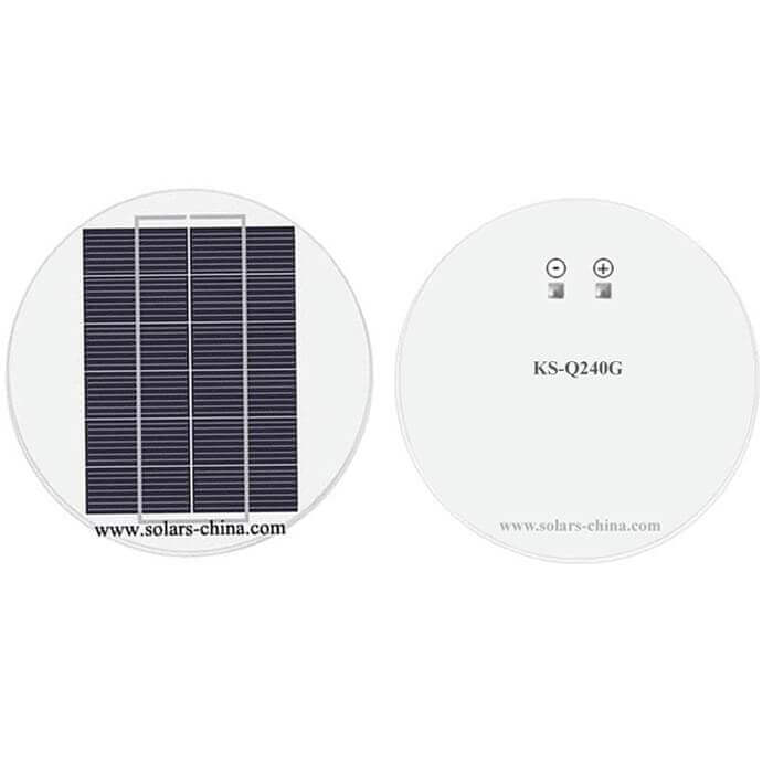 4W round solar panel