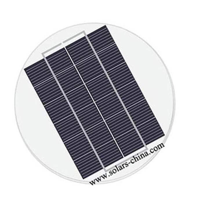 4W Runde Photovoltaik Solarpanel