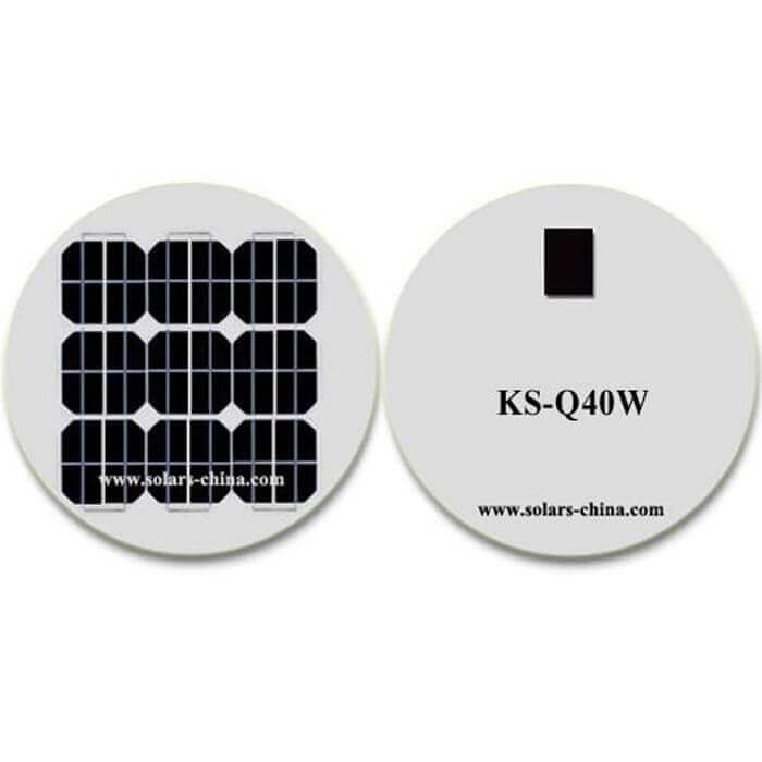 40W round solar panel