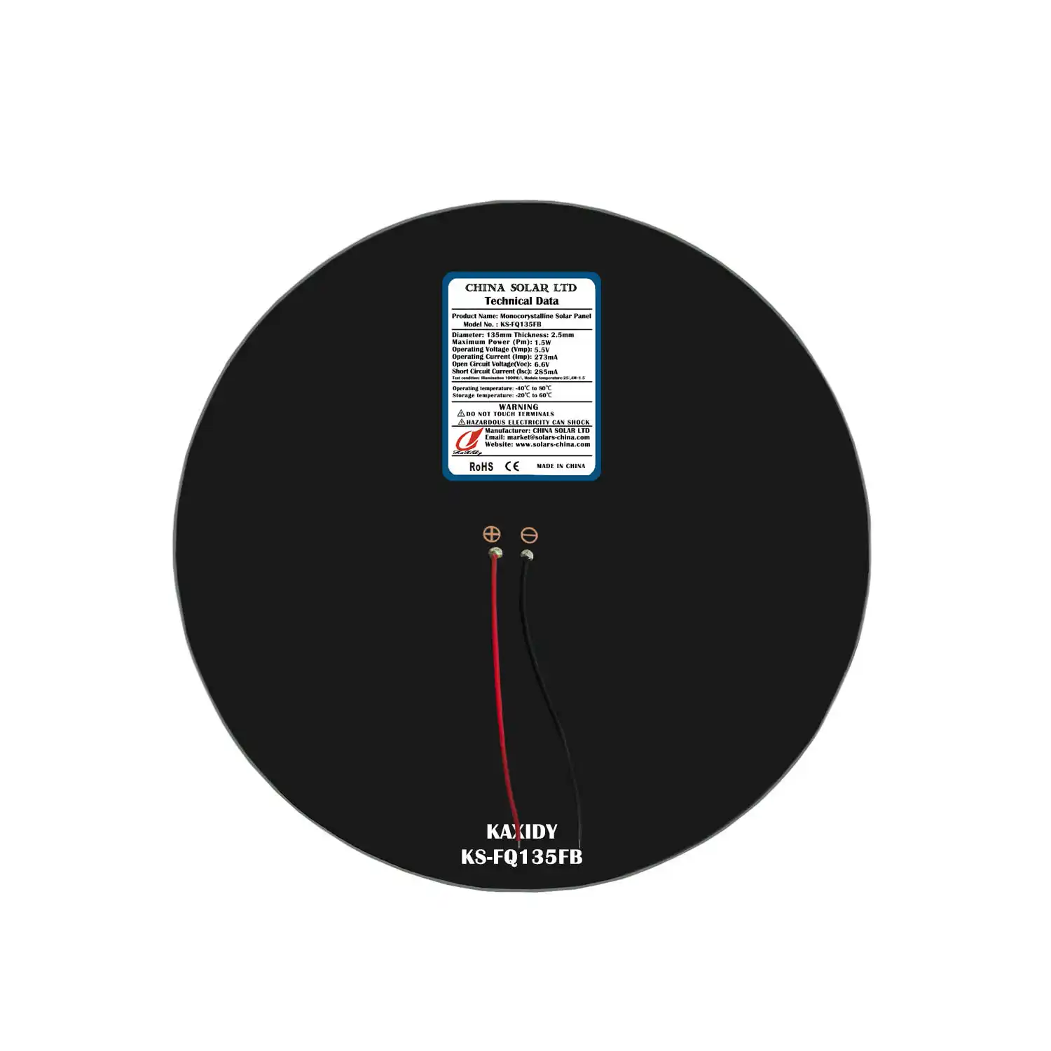 Flexible Round Solar Panel 6V
