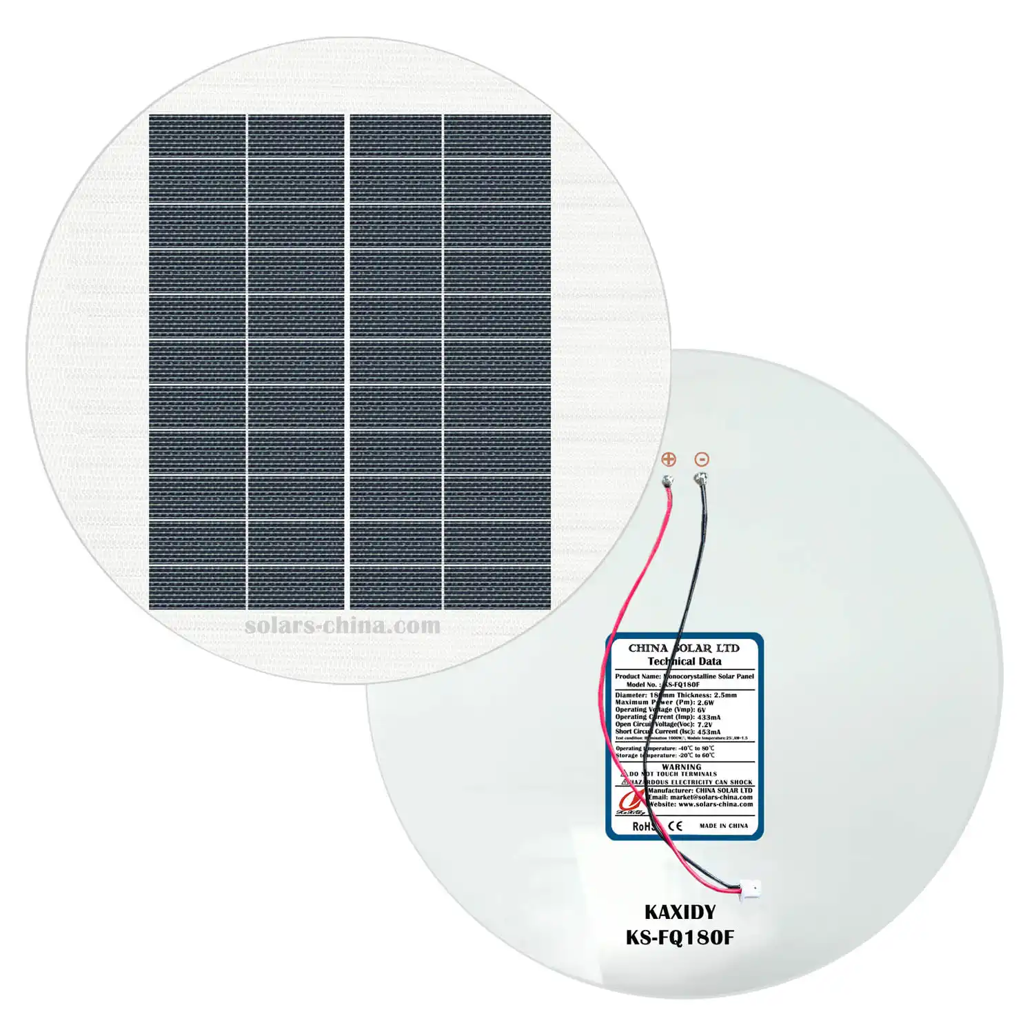 flexible round solar panel 6V