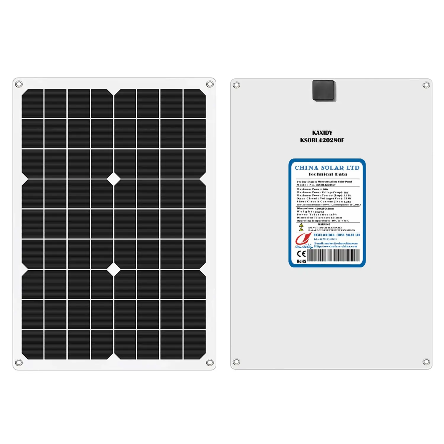 kleine solarmodul 20W
