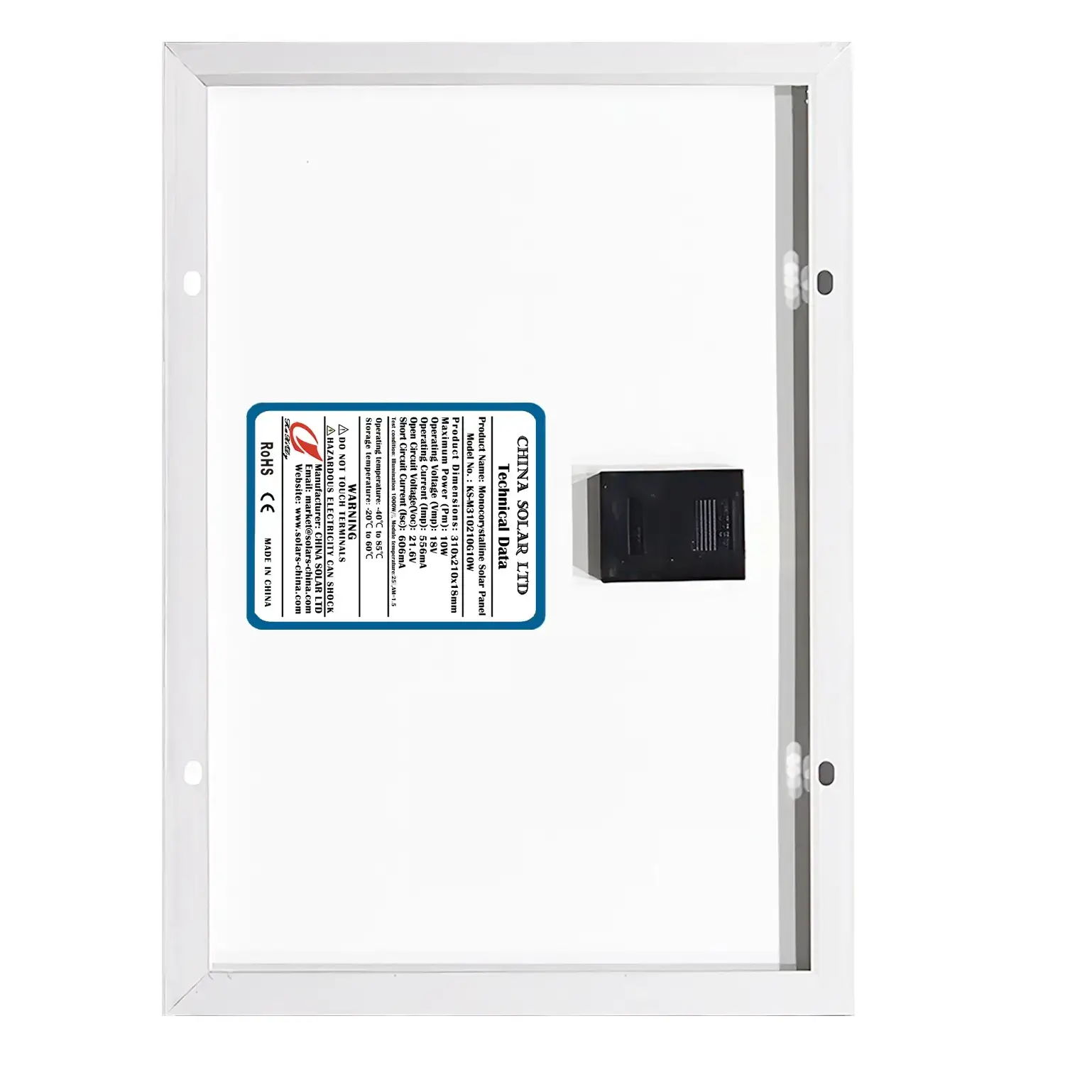 Monokristalline Solarpanel 10W