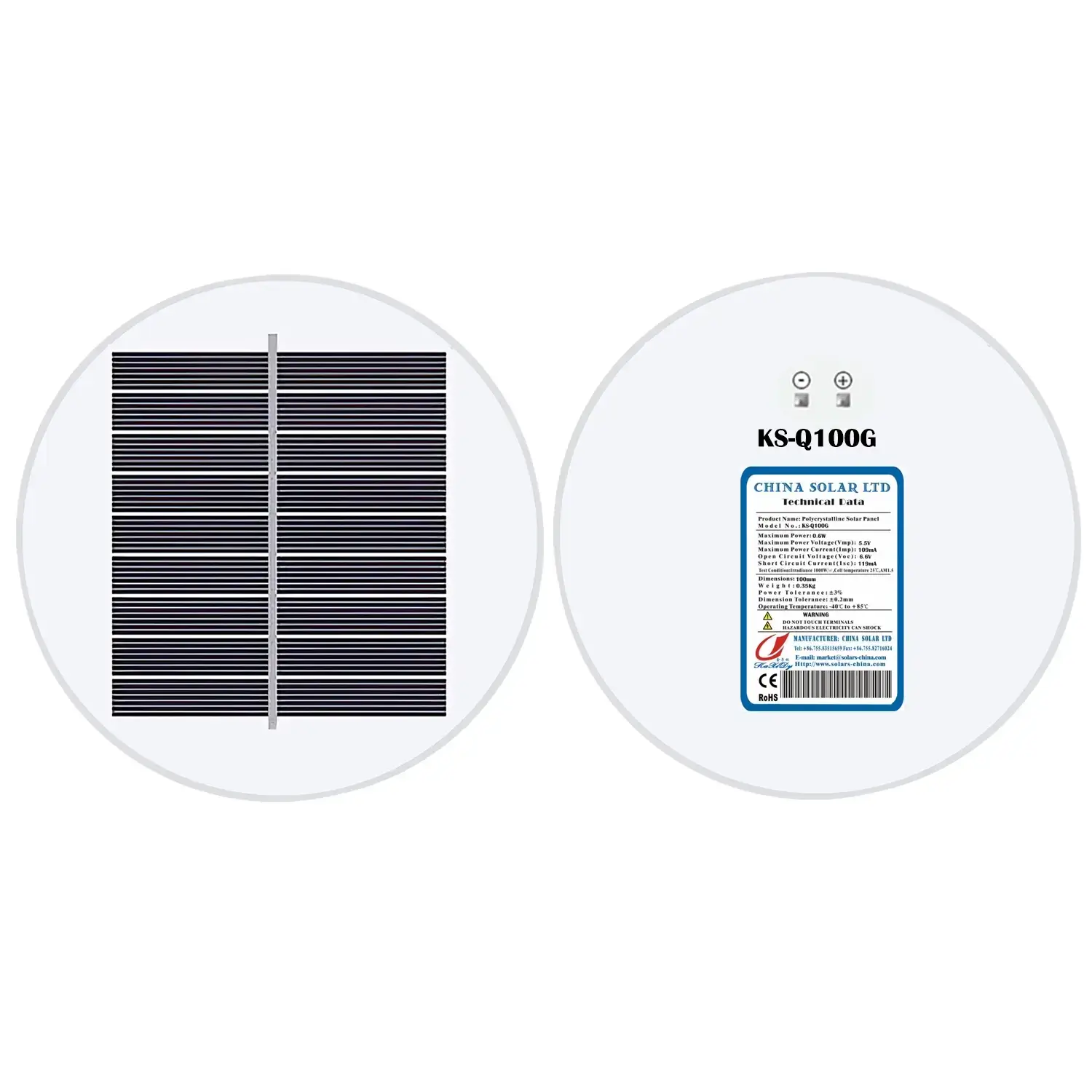 Runde Solarmodule 5.5V