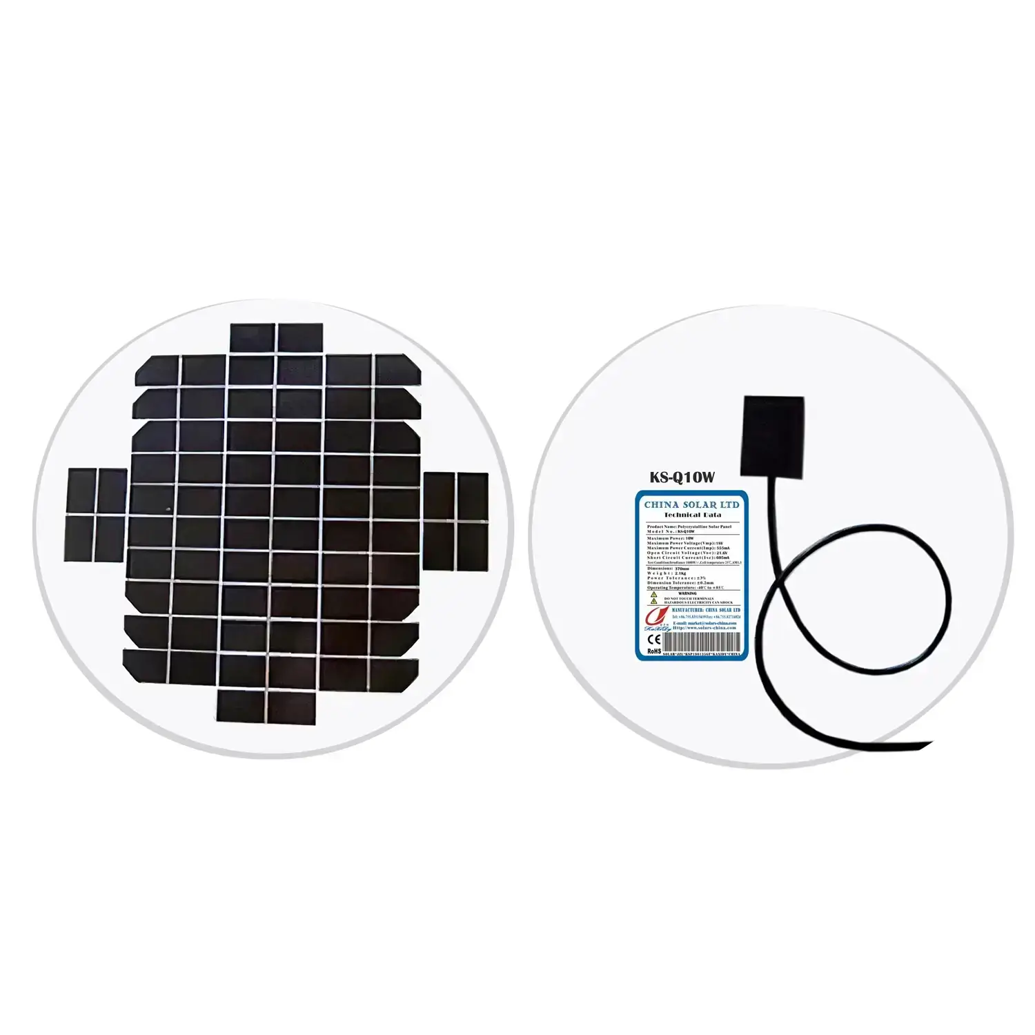 Kreisförmig Solarmodule 10W