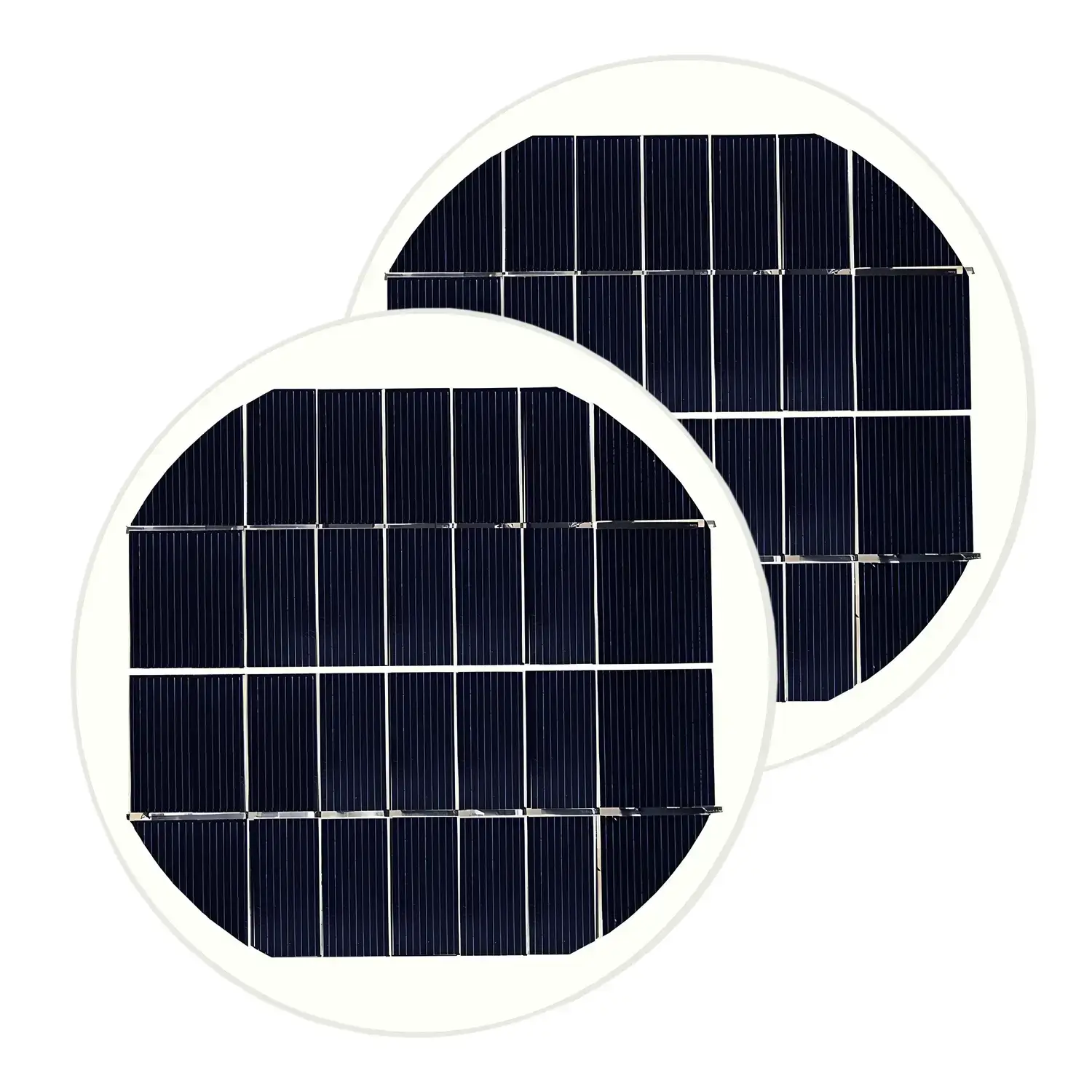 Runde Solarmodule